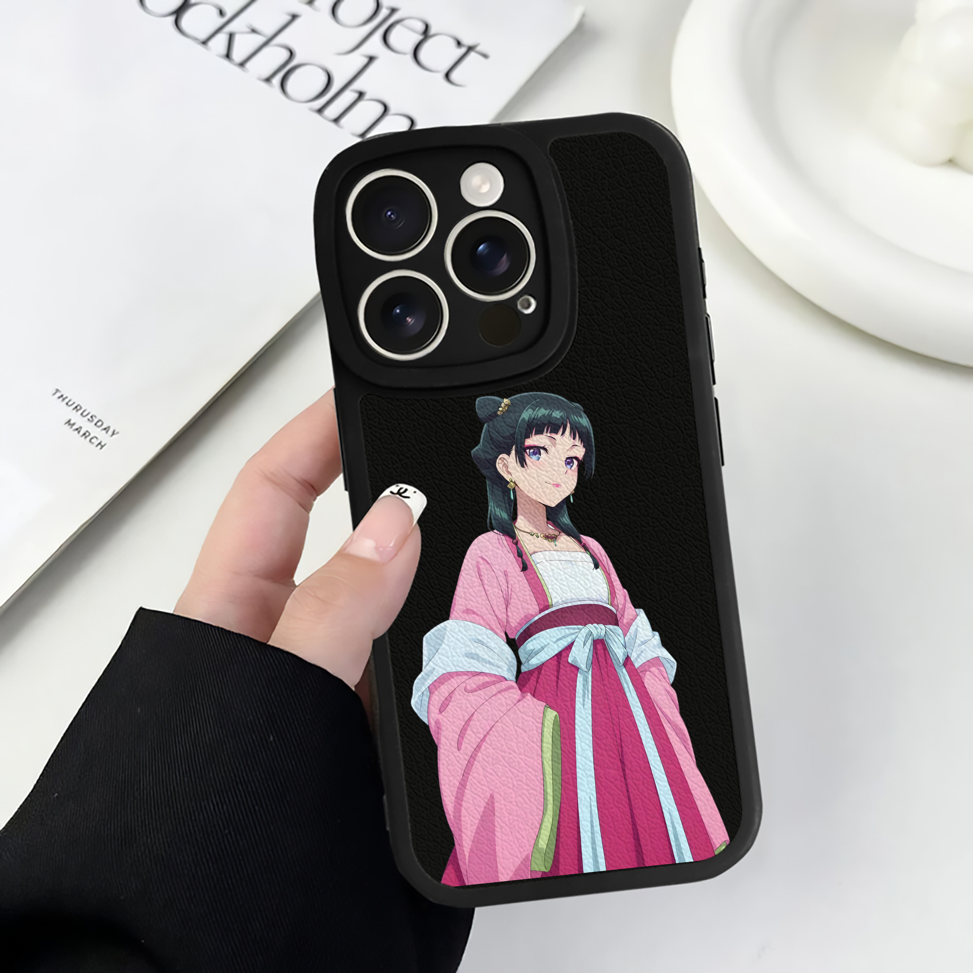 薬屋のひとりごと The Apothecary Diaries 【iPhone 16シリーズ対応】シリコンスマホケース（レザー調） 材質：シリコン